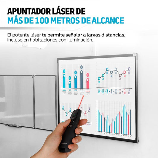 Apuntador Láser y Presentador Inalámbrico para Windows y Mac - Redlemon