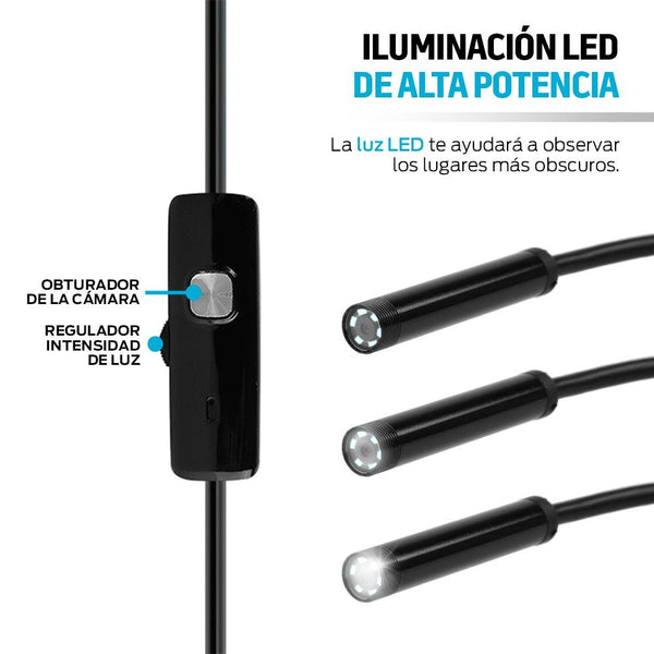 Cámara Endoscopio Boroscopio Espía Usb 5m Celular Micro USB