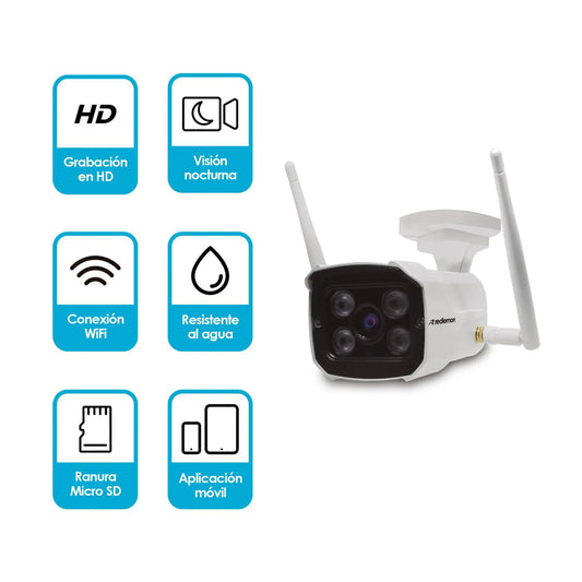 Cámara WiFi para Exteriores con Visión Nocturna - Redlemon