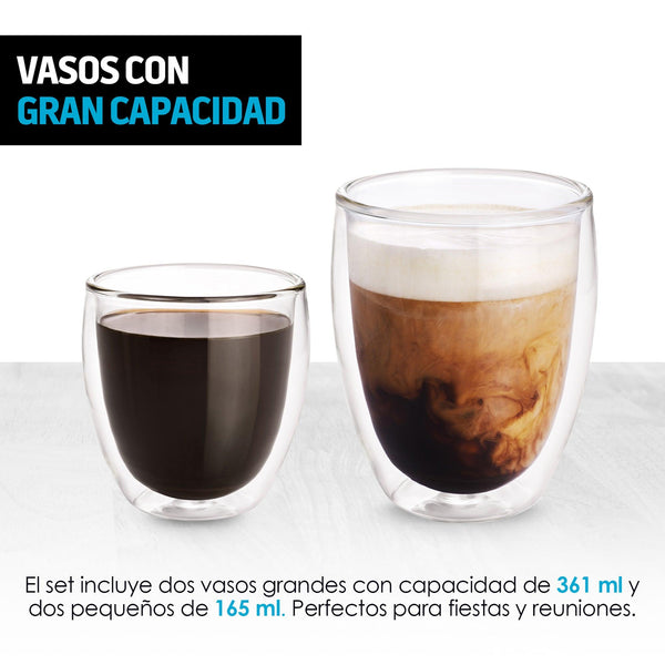 Vasos para vino doble pared personalizados