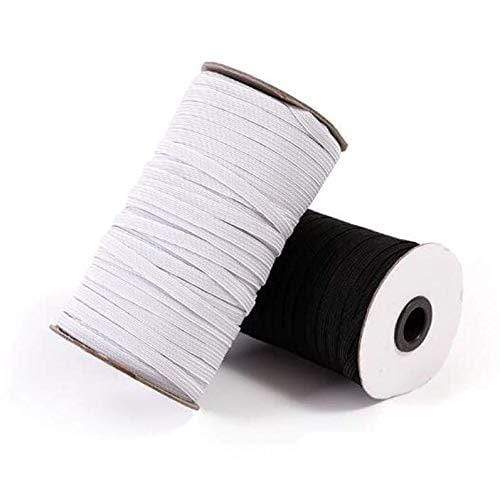 3mm 6/9 mmFlat Elastic Band white Elastic ribbon yards 1/8 White Brai –  Angie Wood Creations
