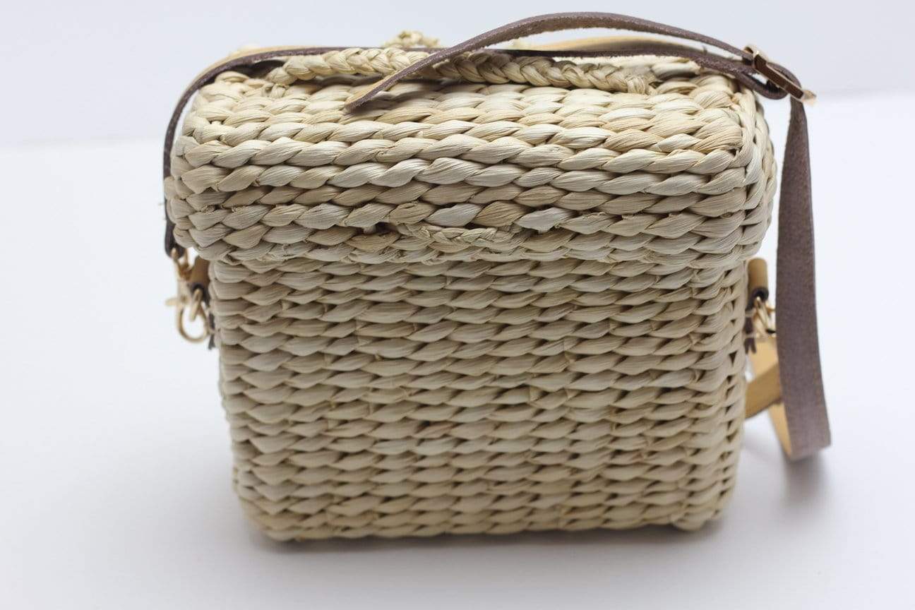Buy Angie Wood Creations Straw Bag Square. Order Now