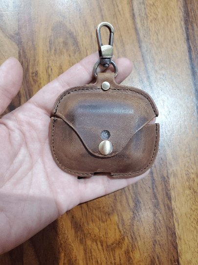 Personalized Leather AirPod Case. Monogrammed AirPod Case. Airpods