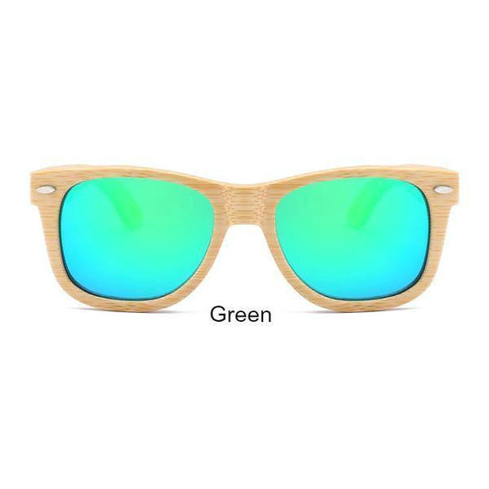 GM Natural Bamboo Wooden Sunglasses Handmade Polarized Glasses Mirror  Coating Lenses Eyewear With Gift Box