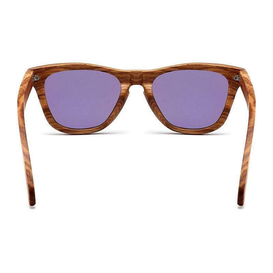 Polarized Tribal Design Zebra Wood Sunglasses. Mens Sunglasses