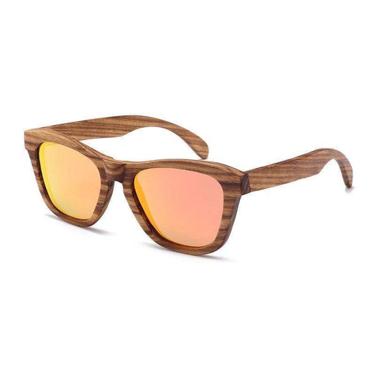 Wood Framez Rose | Wooden Sunglasses | Outdoor Sunglasses | Polarized Sunglasses | UV Protected | Trendy Glasses | UV400 | beachwear| Len