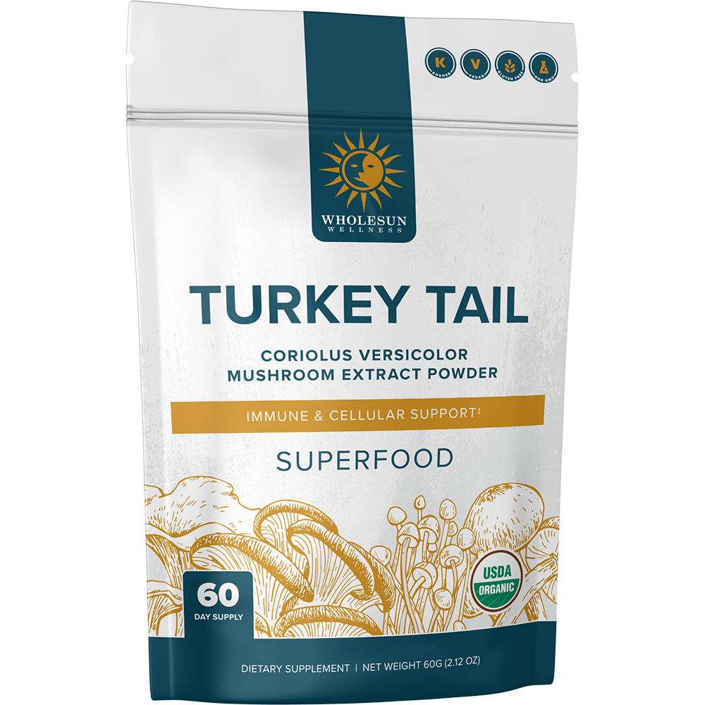 Turkey Tail Mushroom Extract Powder Supplement – WholeSun Wellness