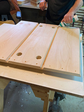 Cathedral Hive Assembly - gluing sides