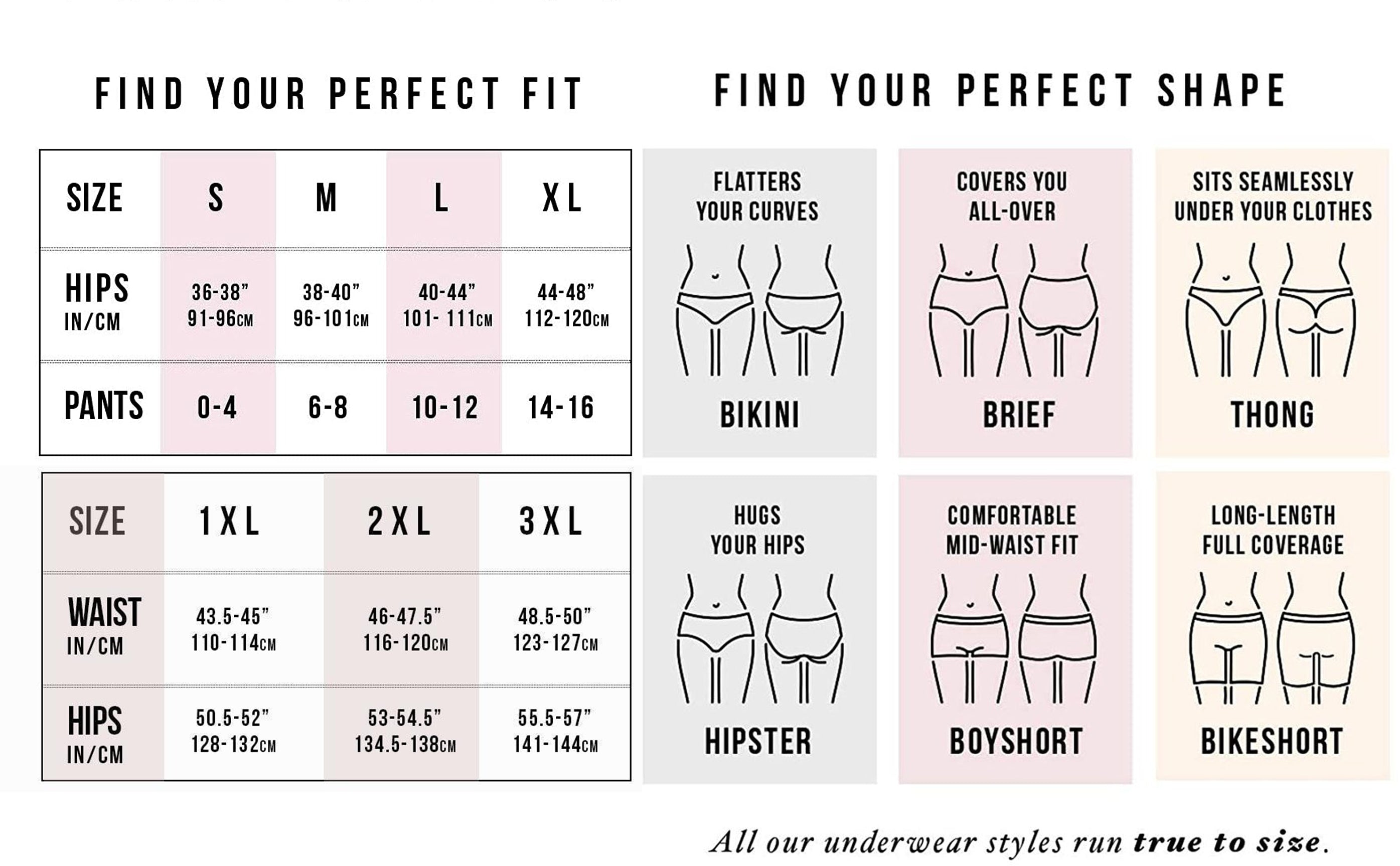 Victoria Secret Size Chart Swim