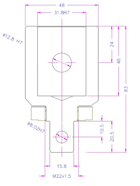 158 to 318 dimensions for adapter