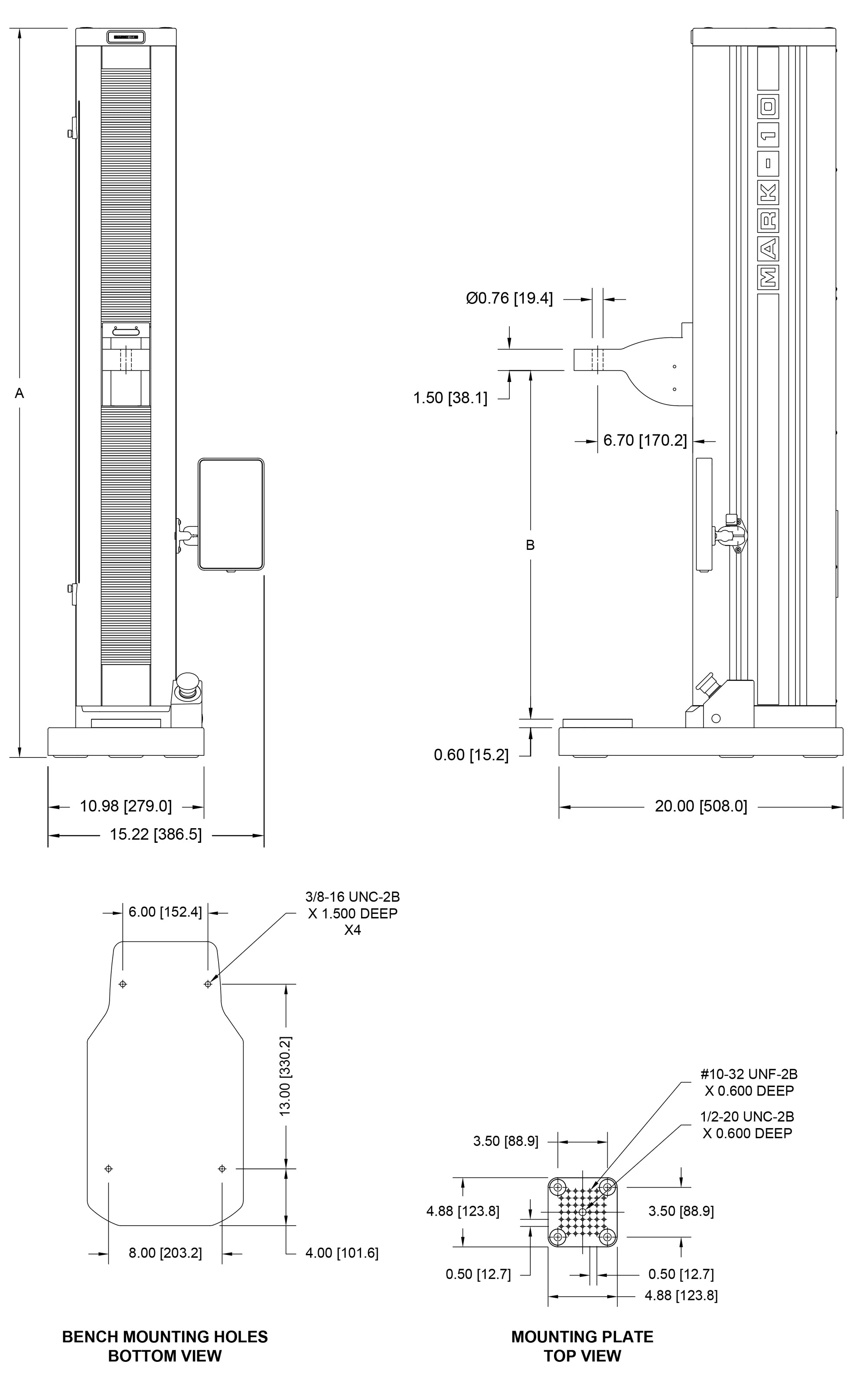 Series F EasyMESUR Dimensions