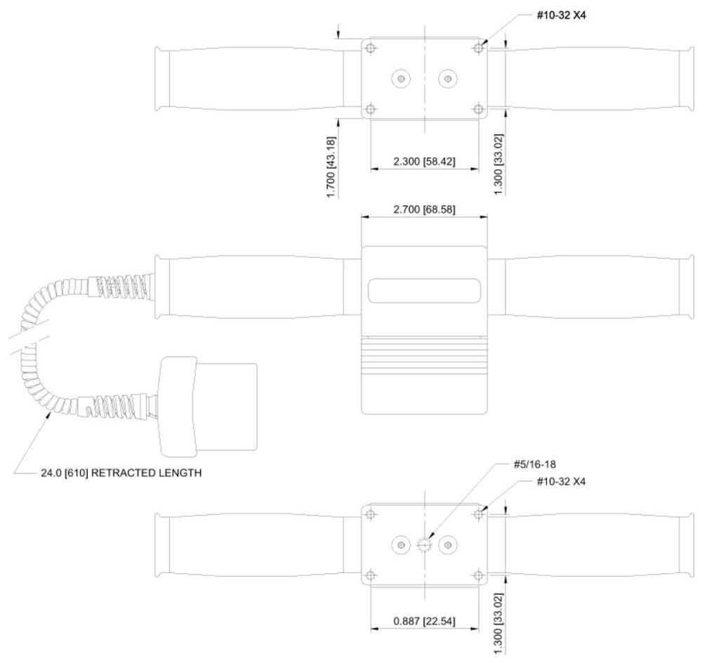 MR05 Push Pull Sensor Dimensions