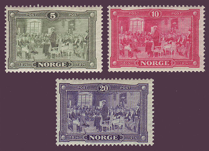 Norway Postage Stamps of Mid 1900s Editorial Image - Image of