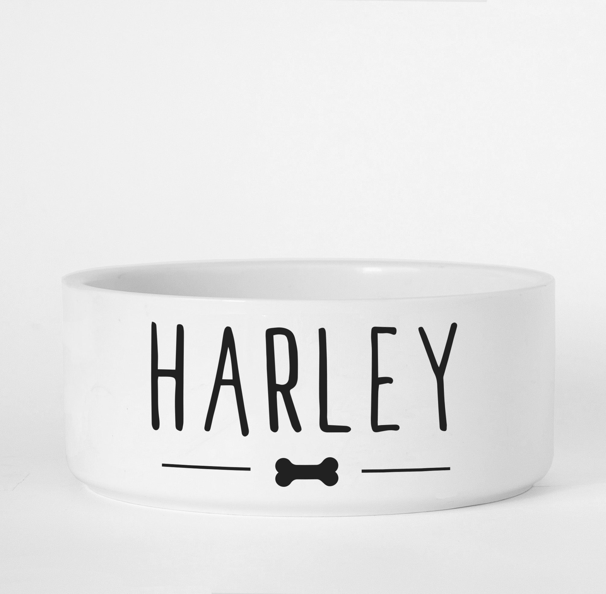 personalized ceramic dog bowls