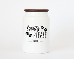 dog treat jar personalized