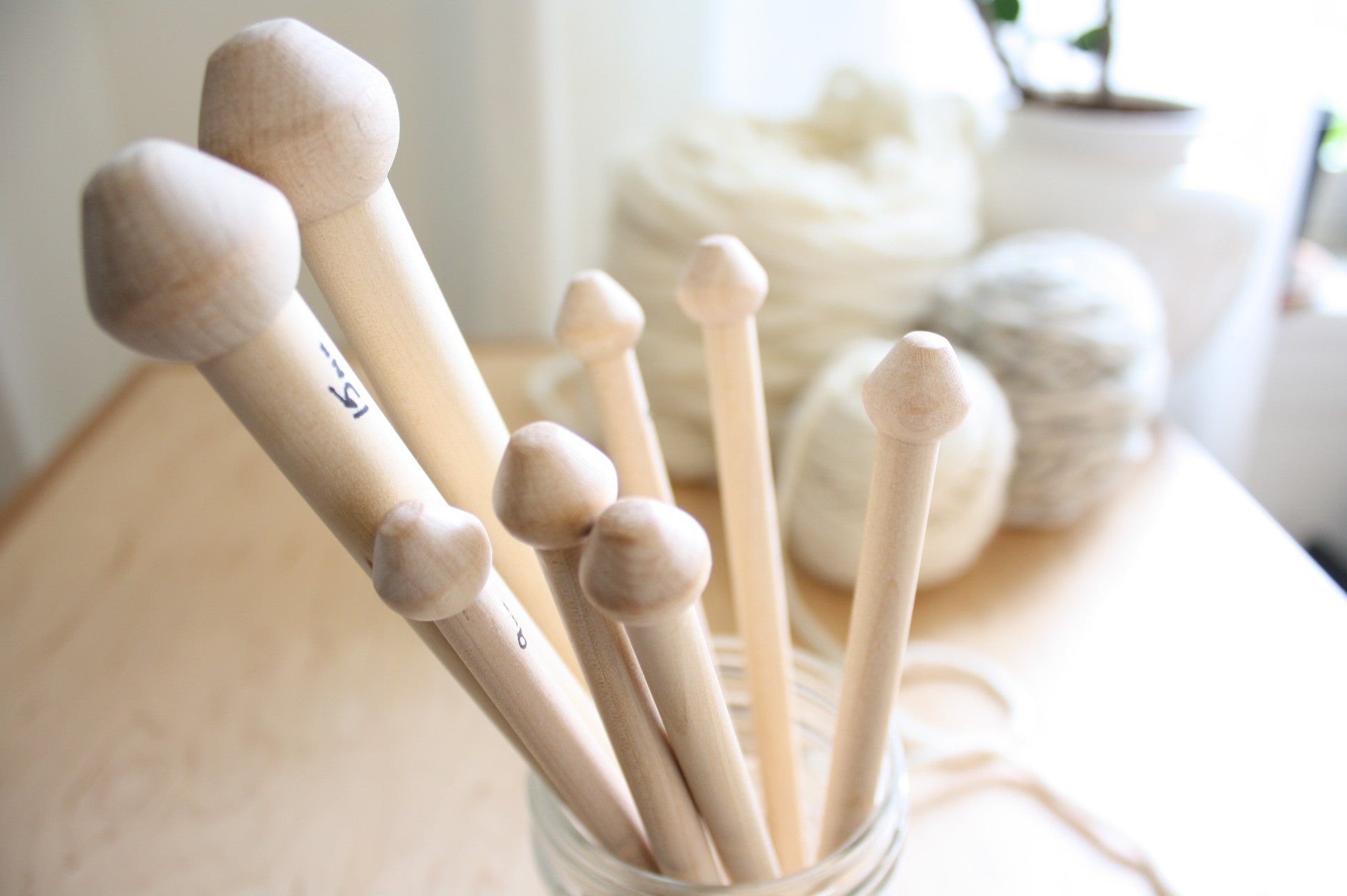 Birch Wood Knitting Needles, hand crafted in Nova Scotia Westlake Knits