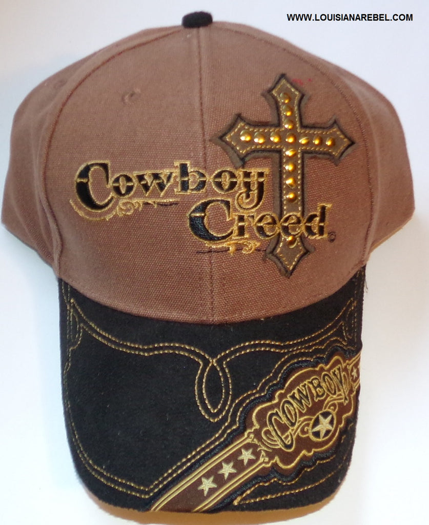 Cowboy Creed cap with Christian cross – CONFEDERATE FLAGS AND MORE