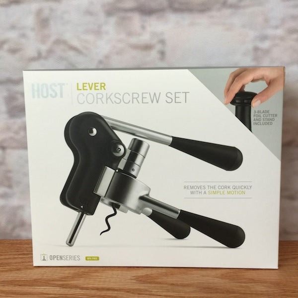 LEVER CORKSCREW SET BY HOST