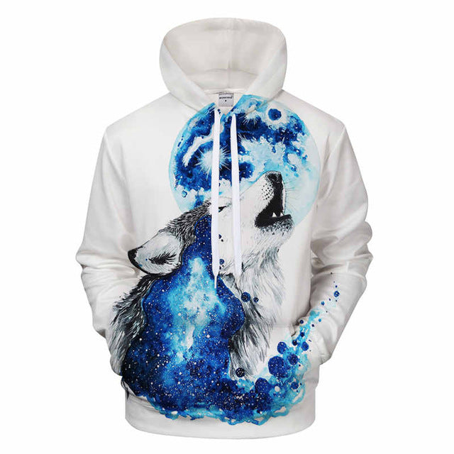 howling wolf hoodie