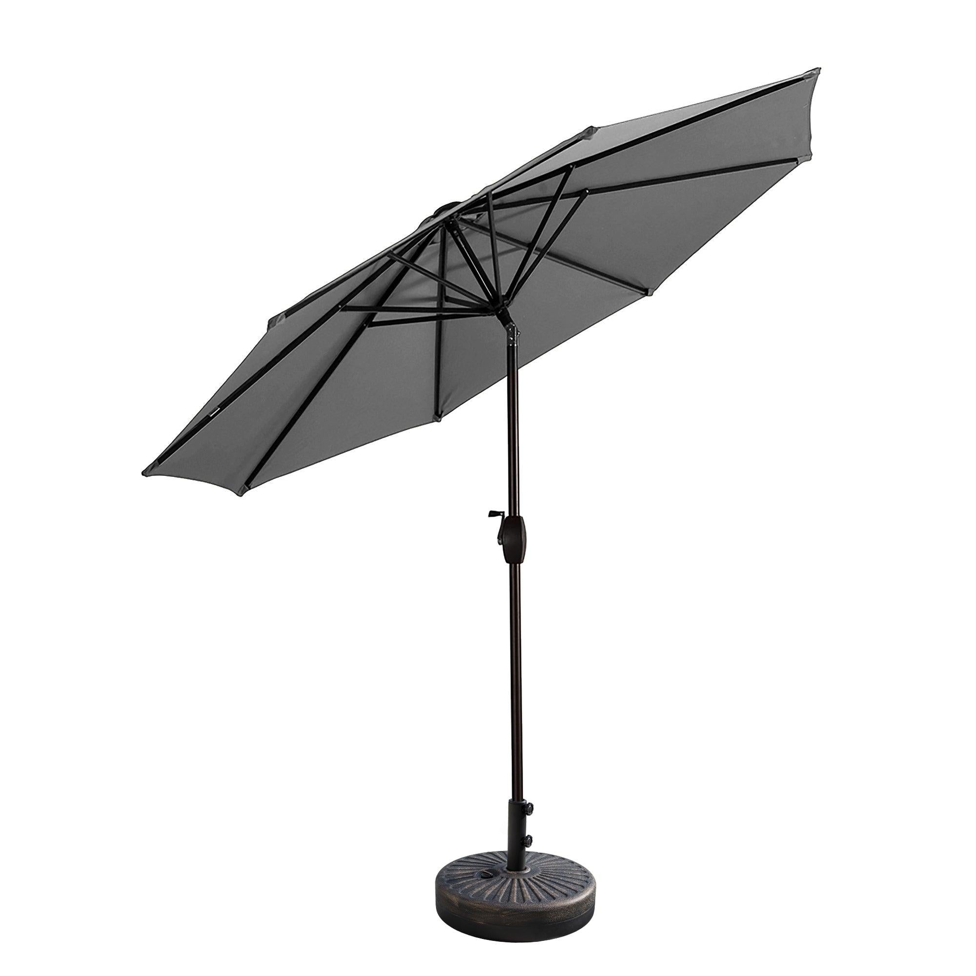 Cabana 9 Ft Patio Umbrella with Bronze Round Base Included - Costaelm product image