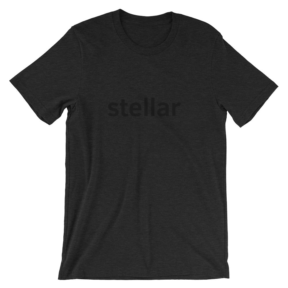 Stellar T-Shirt | Black logo - CryptoShirt.io