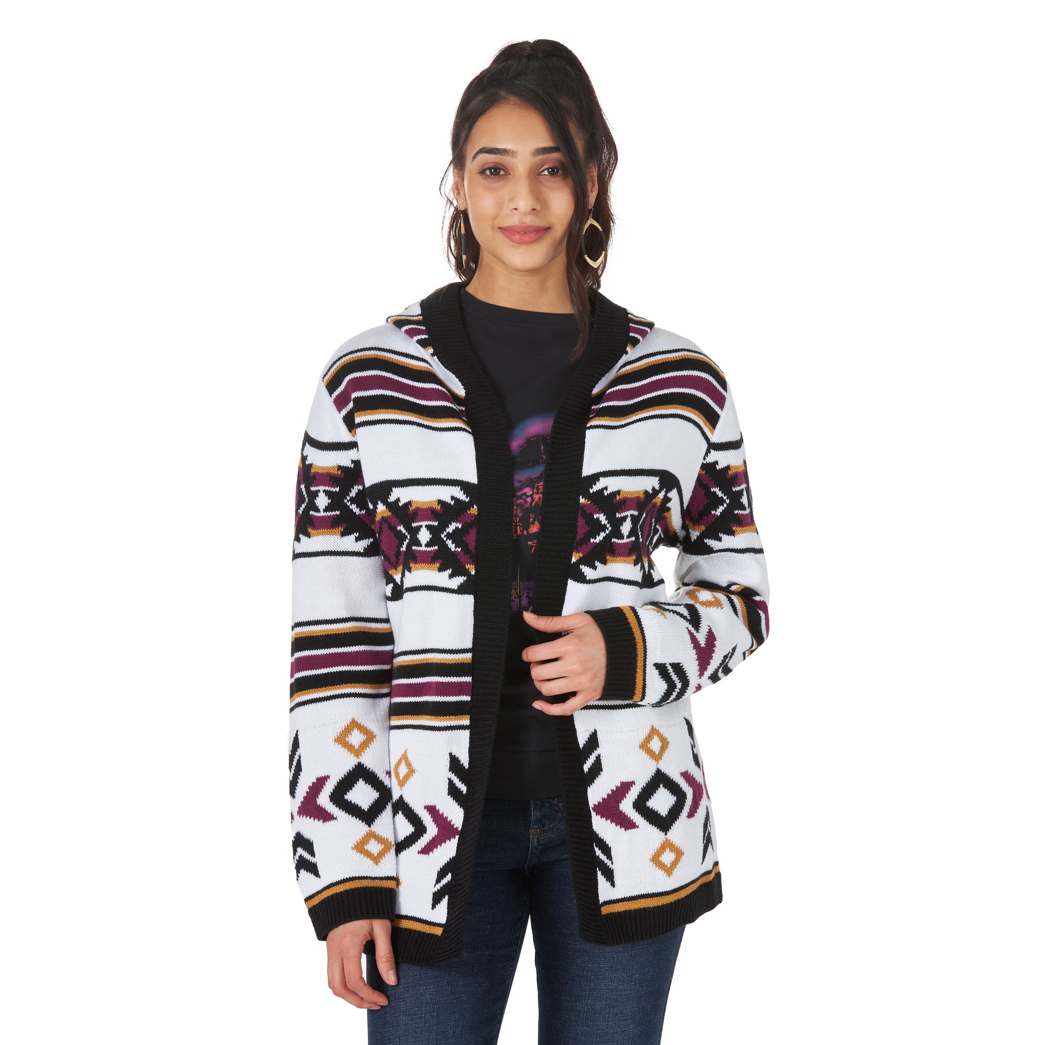Women's Wrangler Retro L/S Southwestern Print Cardigan Sweater – Branded  Dusty Lane