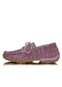 purple twisted x mocs