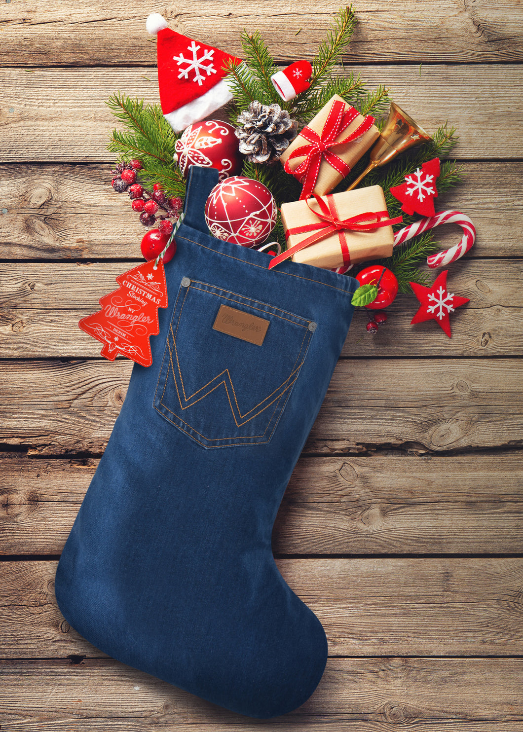Denim Christmas Stocking - by Wrangler – Branded Dusty Lane