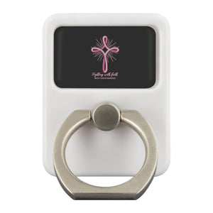 Fighting With Faith Breast Cancer Awareness Phone Ring Holder Kickstand Gifts-Ringr - Multi-Tool Accessory-Ringr - Multi-Tool Accessory-JoyHip.Com
