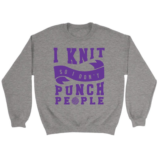 New 5% discount I Knit So I Don't Punch People | Knitter ...