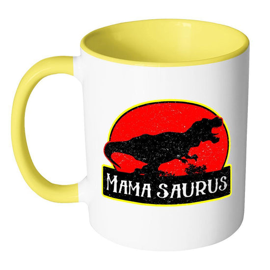 Mamasaurus Like A Normal Mama But More Awesome Accent Mug – Funny  Mamasaurus Mug | CubeBik