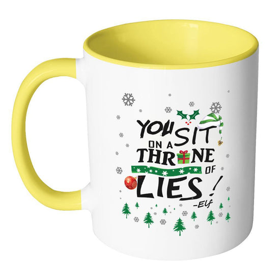 Elf Buddy You Sit On A Throne Of Lies Mug - My Icon Clothing