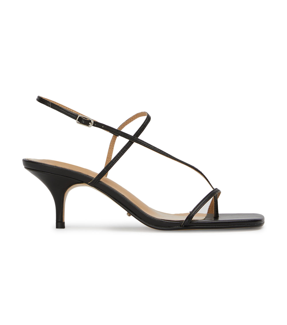 Adele Black Nappa Heels - Tony Bianco