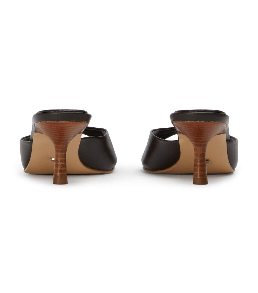 Aja Chocolate Nappa Heels - Tony Bianco