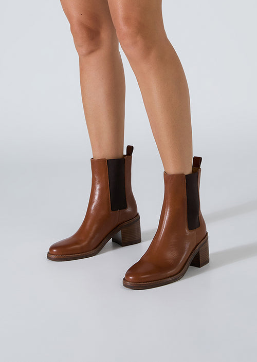Albany Toffee Como Ankle Boots