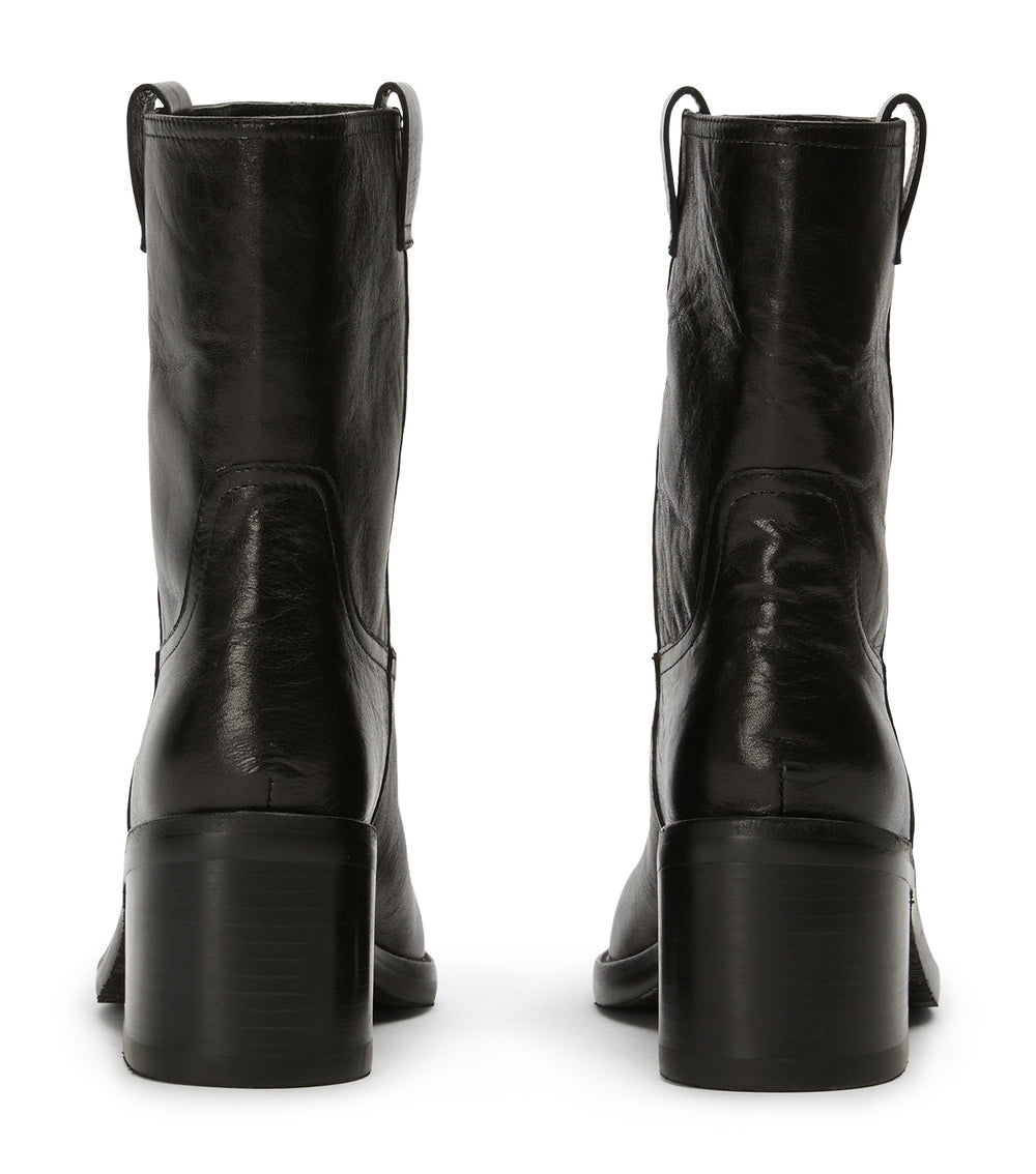 Atomic Black Vintage Ankle Boots - Tony Bianco