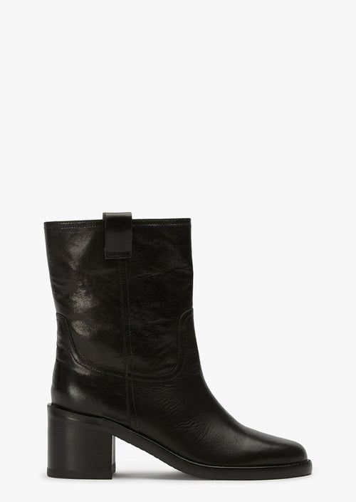 Atomic Black Vintage Ankle Boots