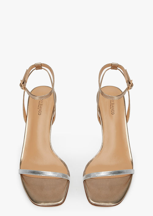 Avenue Amber Nappa Metallic/Silver Heels