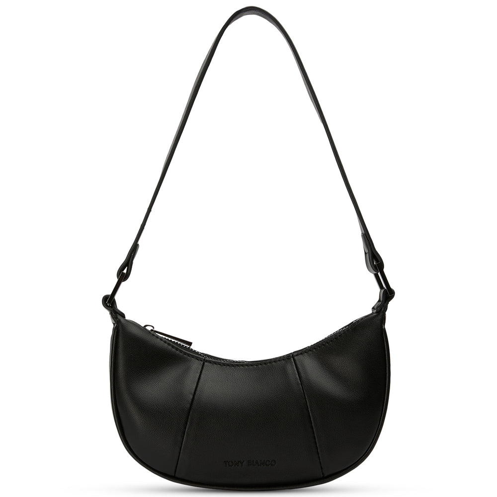 Bela Black Nappa Shoulder Bag - Tony Bianco