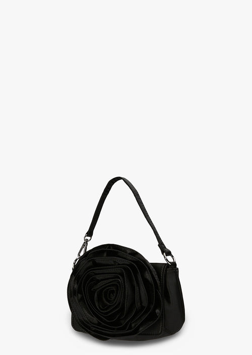 Carrie Black Satin Mini Handbags