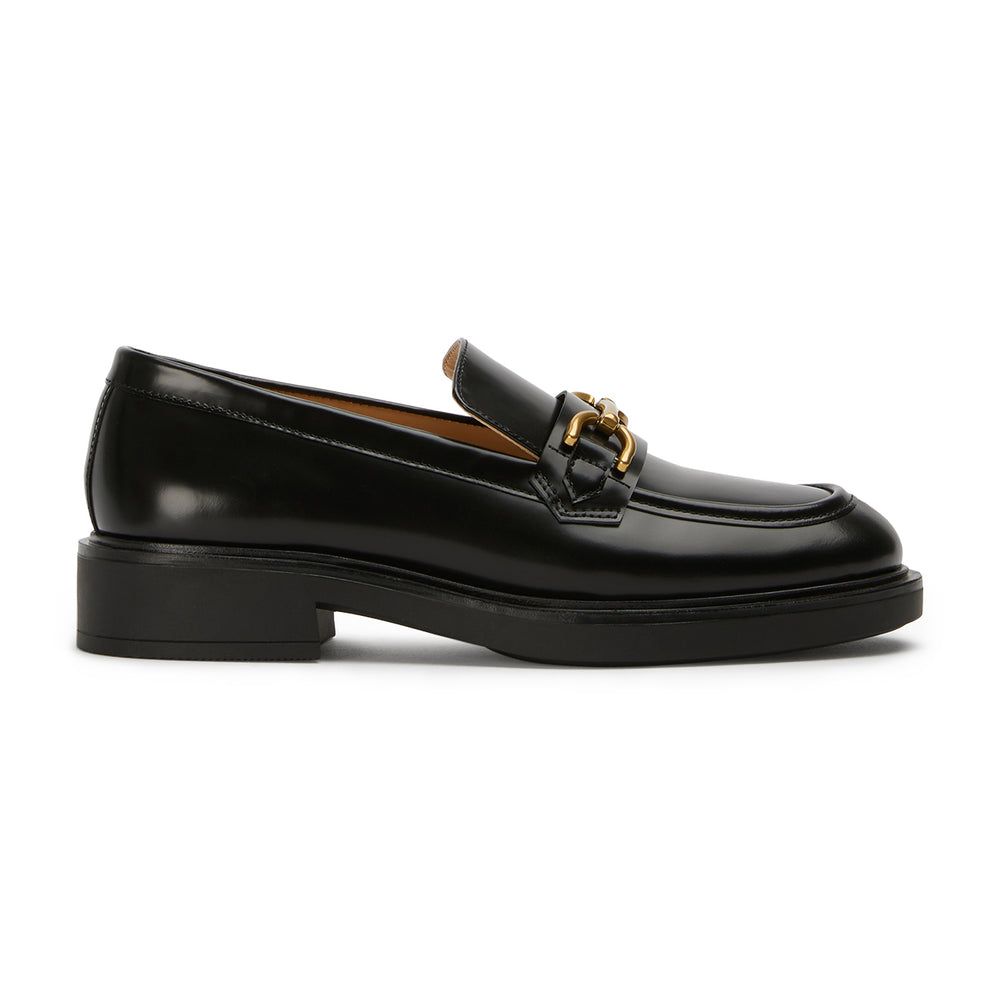 Cruzer Black Hi Shine Flats - Tony Bianco