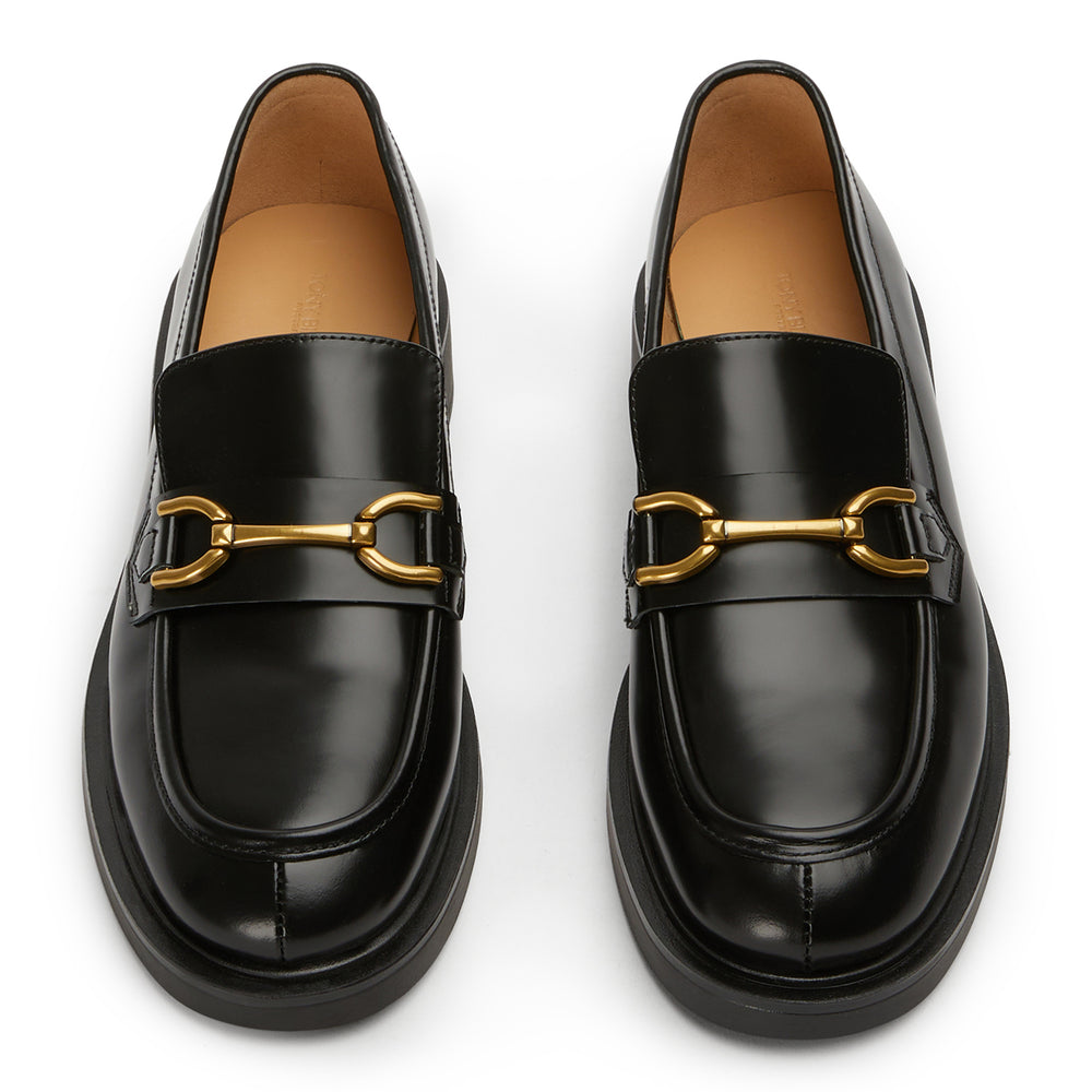 Cruzer Black Hi Shine Flats - Tony Bianco