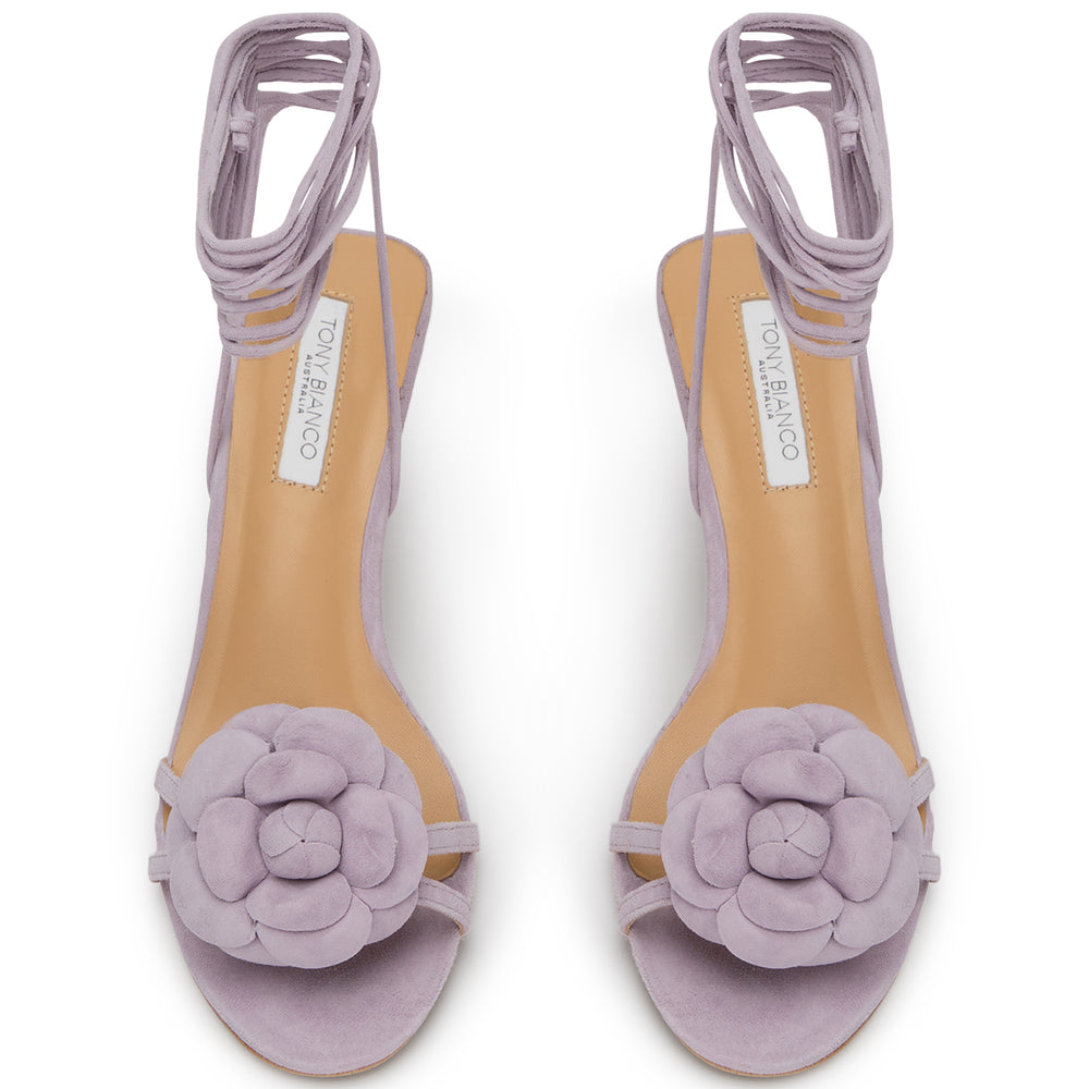 Cupey Lavender Suede Heels - Tony Bianco