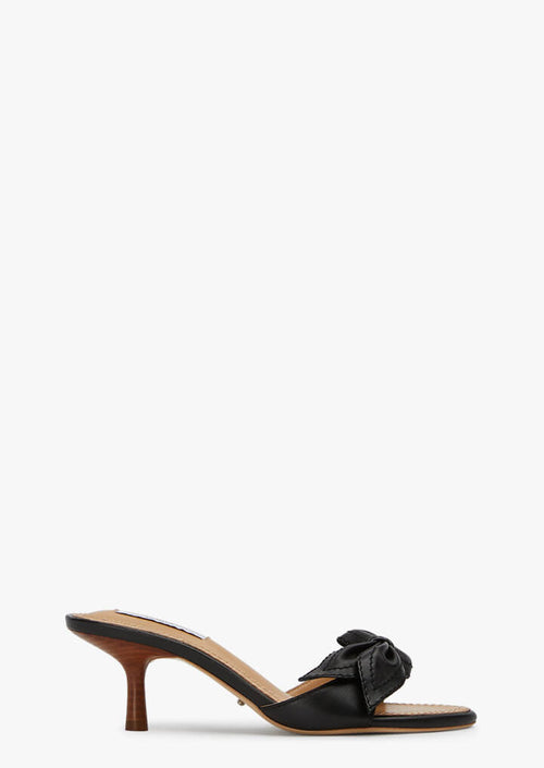 Dakota Black Nappa Heels