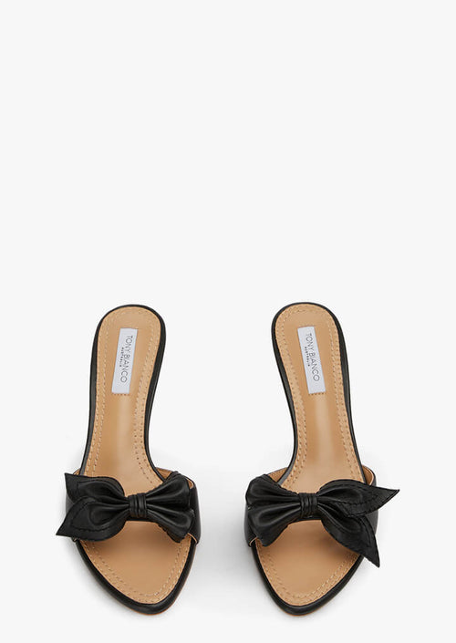 Dakota Black Nappa Heels