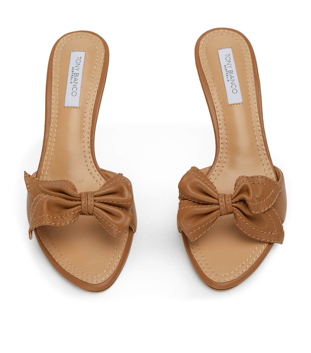 Dakota Tan Nappa Heels - Tony Bianco