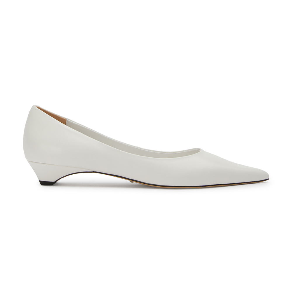 Eclipse White Nappa Flats - Tony Bianco