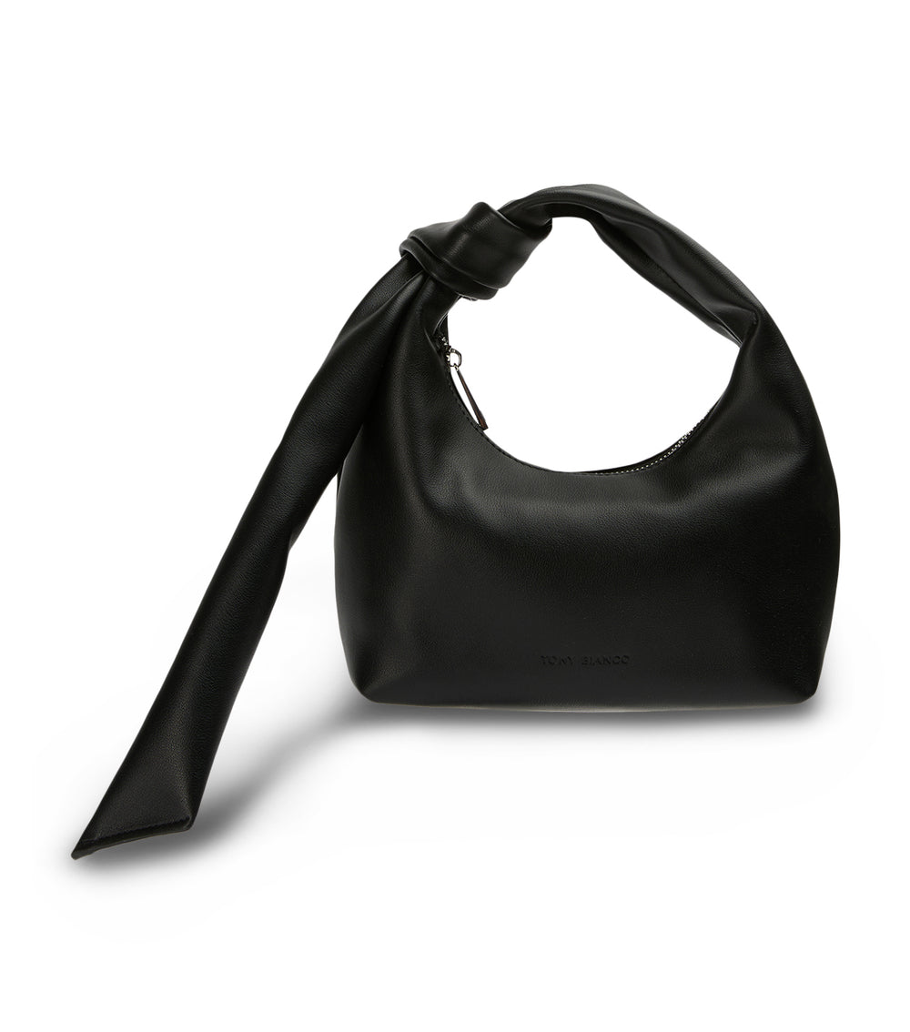 Elsa Black Nappa Shoulder Bag - Tony Bianco