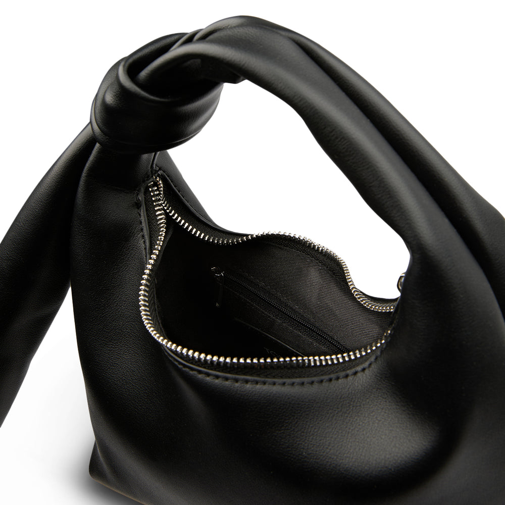 Elsa Black Nappa Shoulder Bag - Tony Bianco