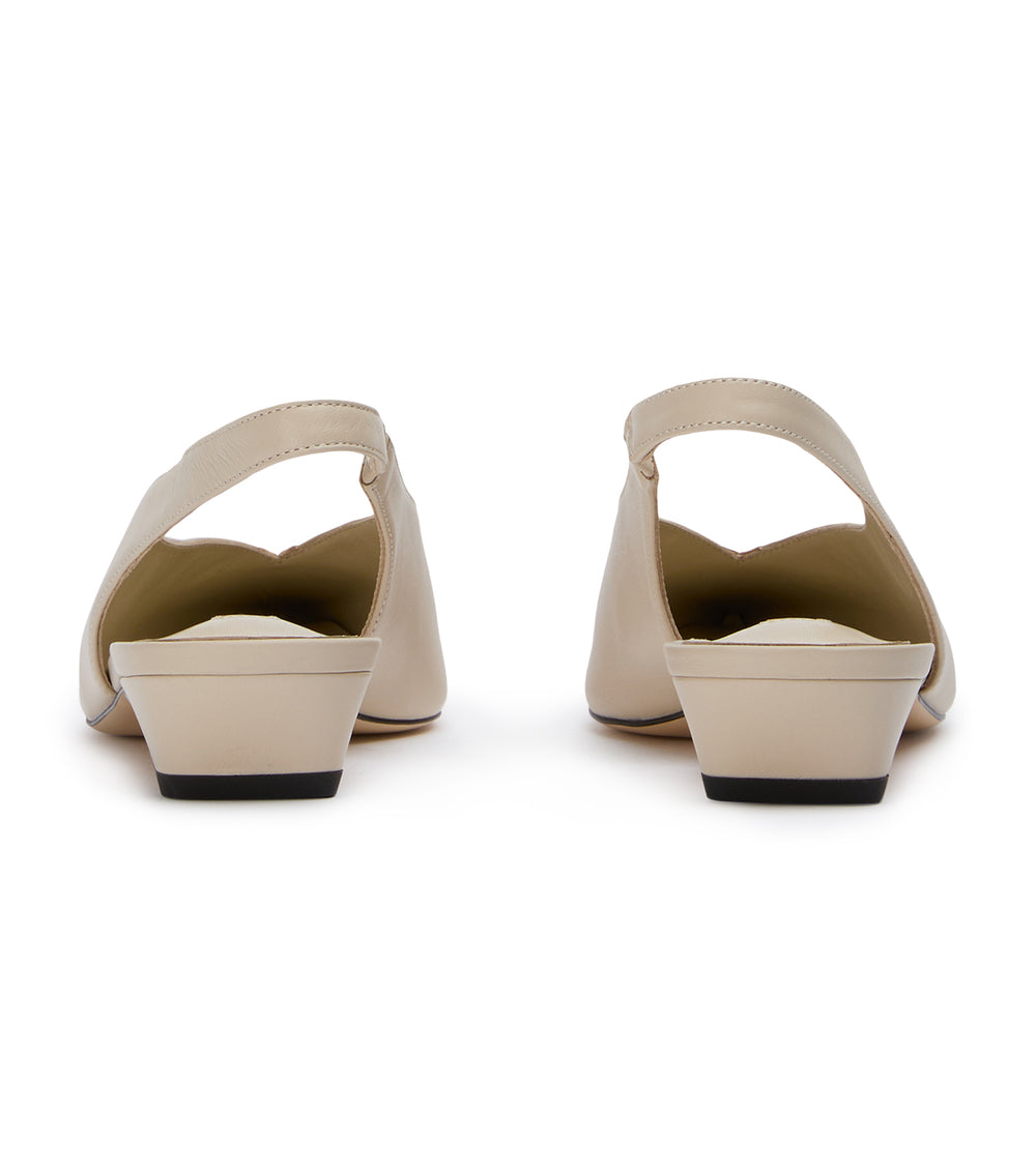 Esmae Vanilla Nappa Flats - Tony Bianco